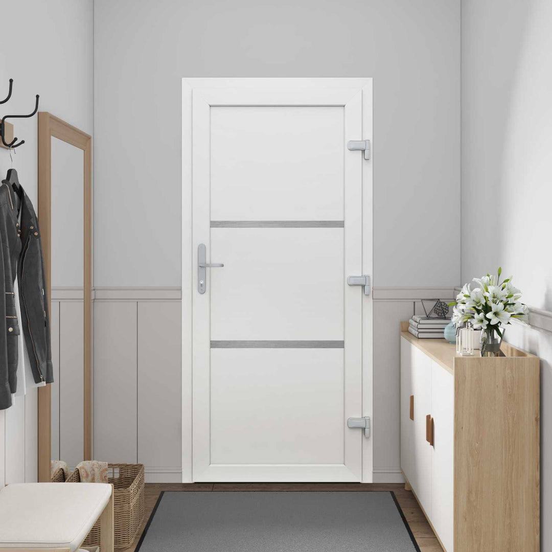 Hoveddør Hvid 108 x 208 cm PVC