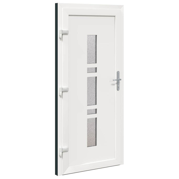 Hoveddør Antracit 88 x 200 cm PVC