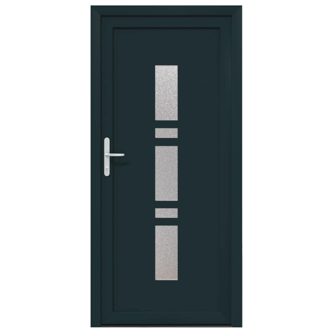 Hoveddør Antracit 88 x 200 cm PVC