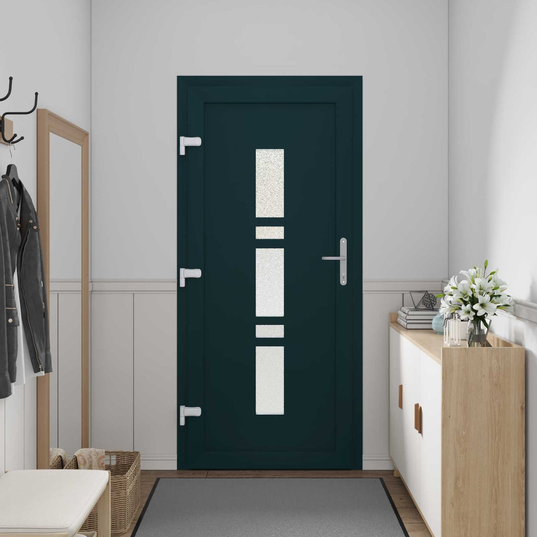 Hoveddør Antracit 98 x 200 cm PVC