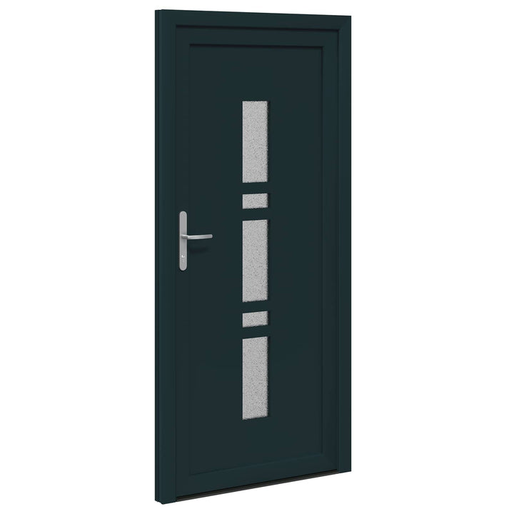 Hoveddør Antracit 98 x 200 cm PVC