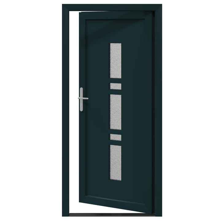 Hoveddør Antracit 98 x 200 cm PVC