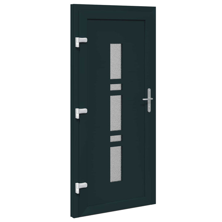 Hoveddør Antracit 98 x 200 cm PVC