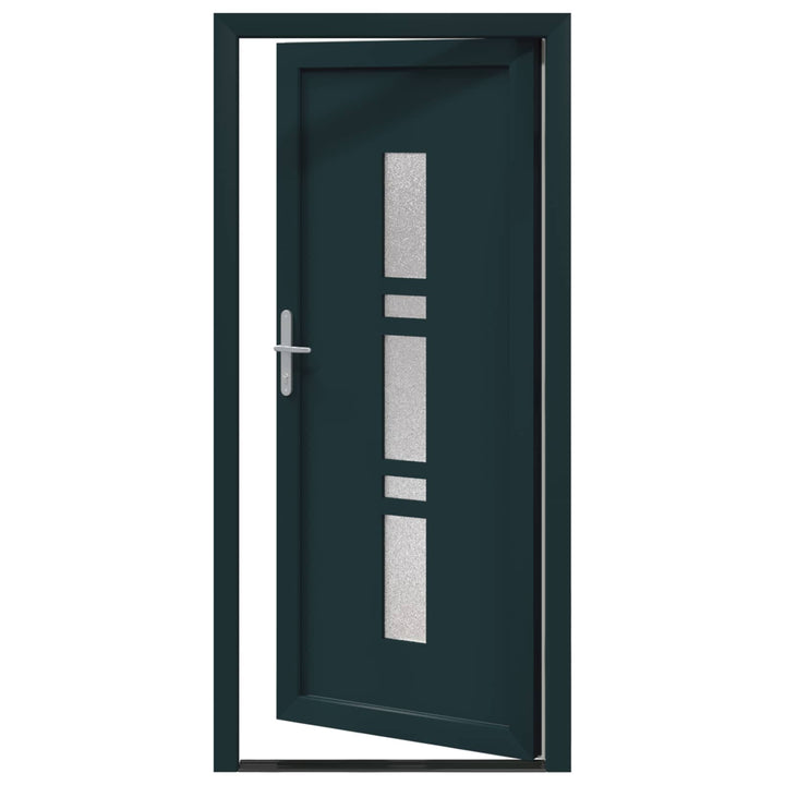 Hoveddør Antracit 98 x 208 cm PVC