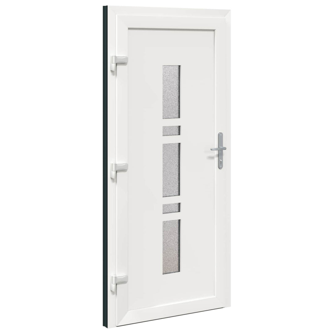 Hoveddør Antracit 98 x 208 cm PVC