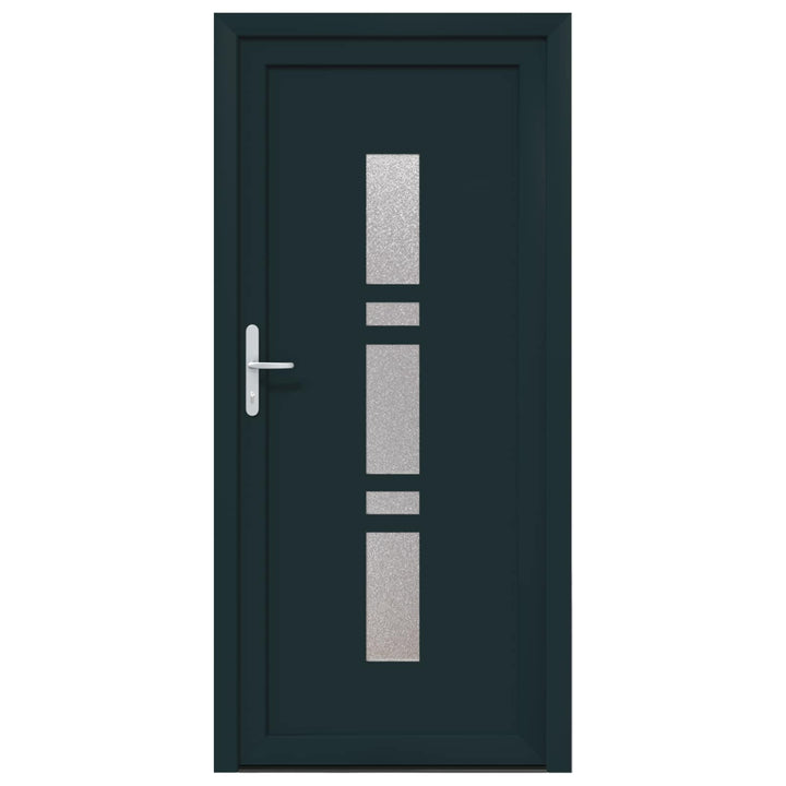 Hoveddør Antracit 108 x 208 cm PVC