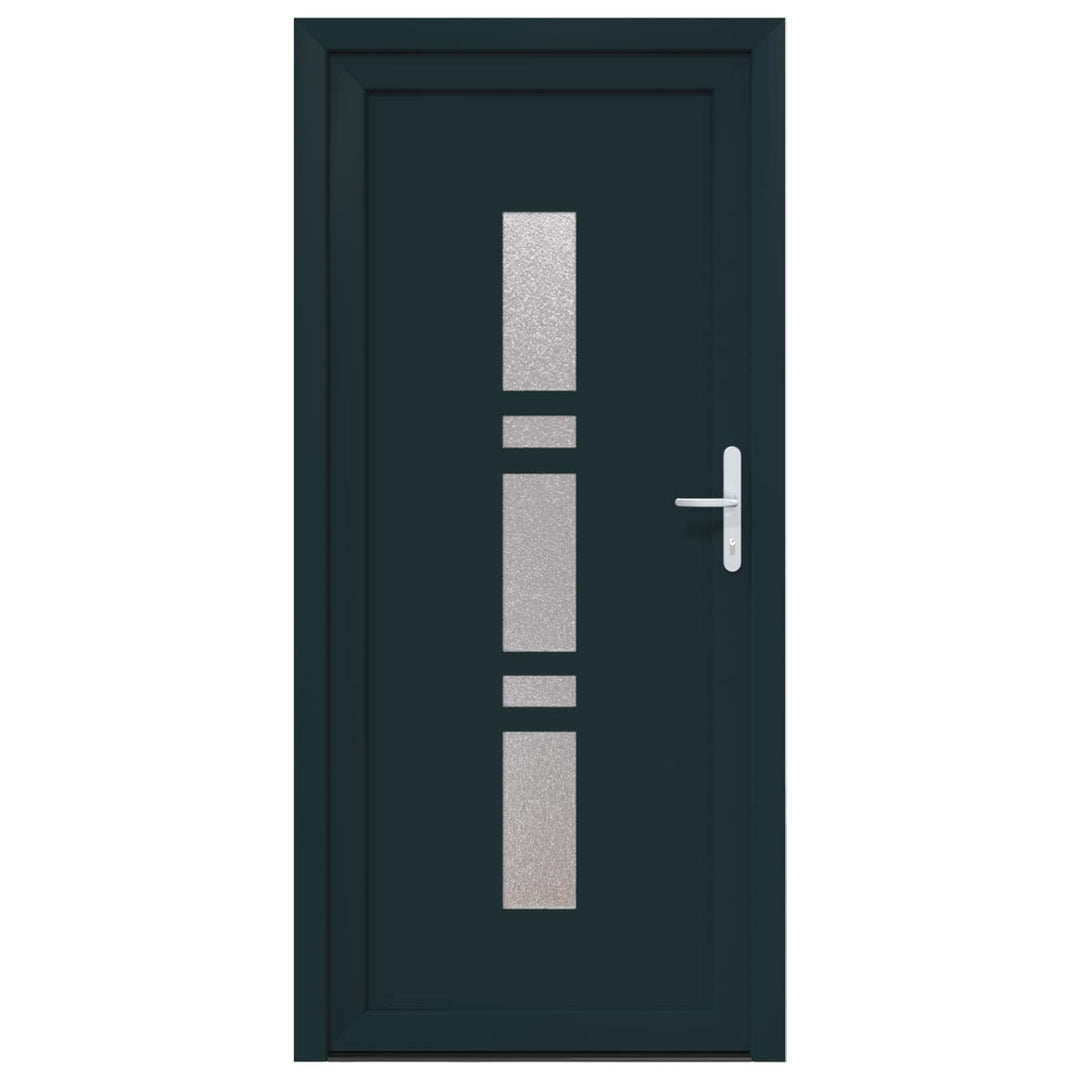 Hoveddør Antracit 88 x 200 cm PVC