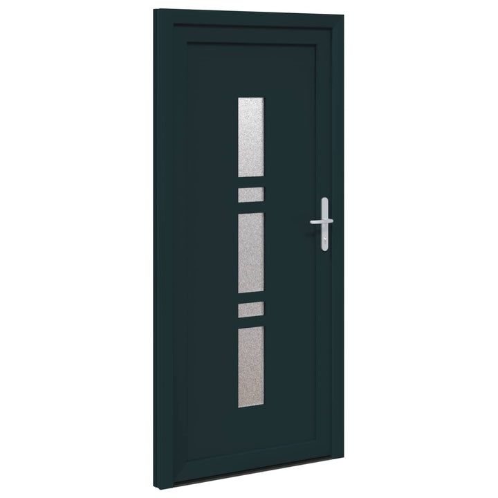 Hoveddør Antracit 98 x 200 cm PVC