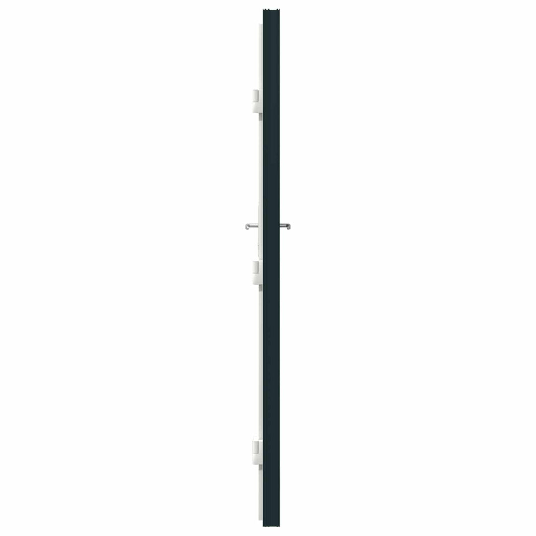 Hoveddør Antracit 98 x 200 cm PVC