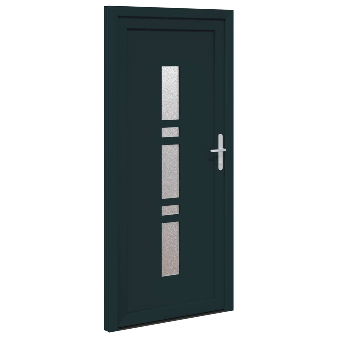Hoveddør Antracit 98 x 208 cm PVC