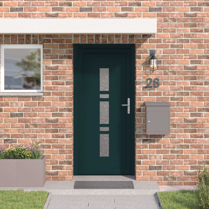Hoveddør Antracit 108 x 208 cm PVC