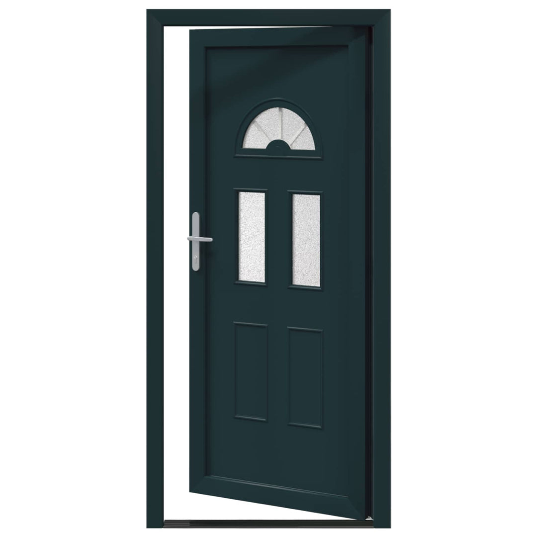 Hoveddør Antracit 98 x 198 cm PVC