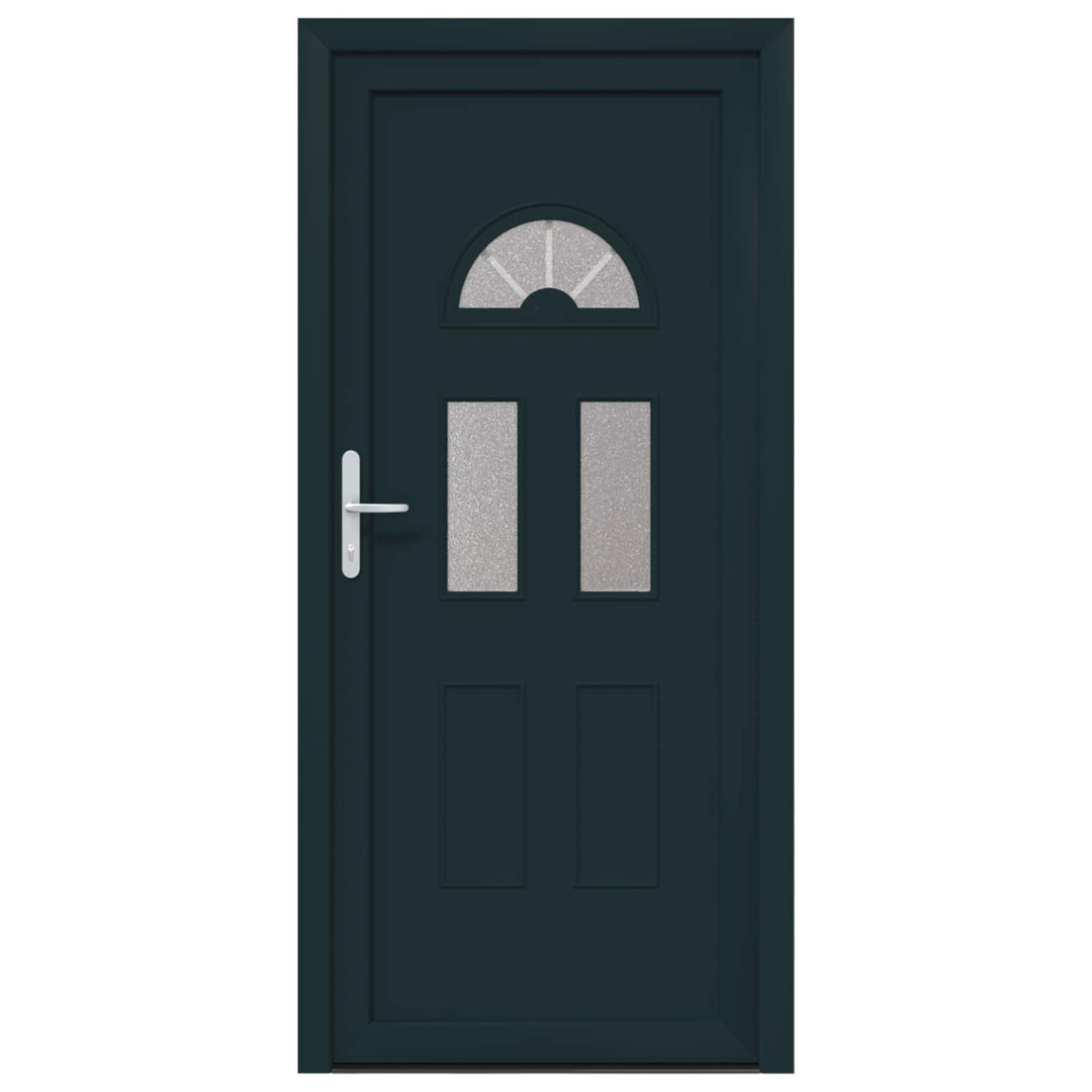 Hoveddør Antracit 88 x 200 cm PVC