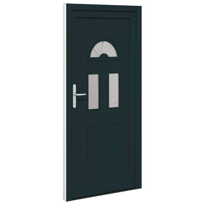 Hoveddør Antracit 98 x 208 cm PVC