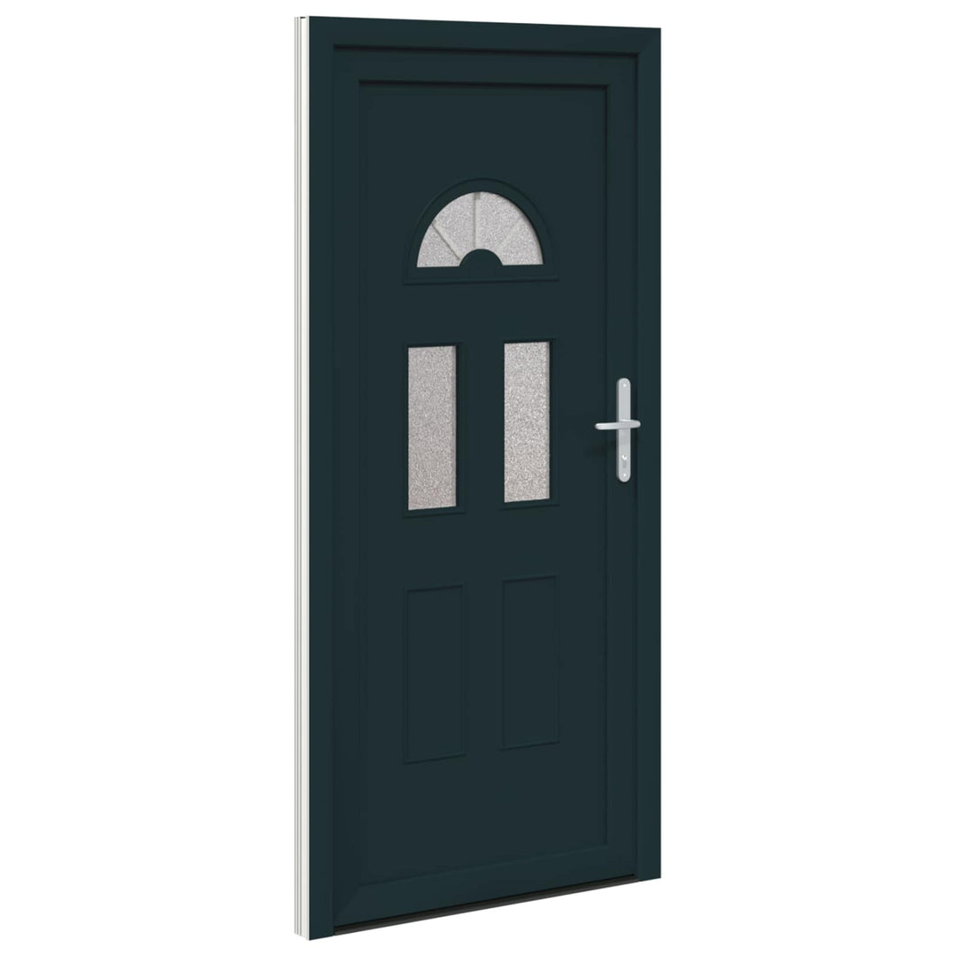 Hoveddør Antracit 98 x 198 cm PVC