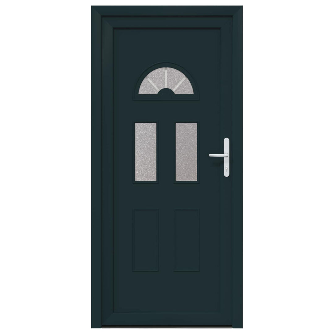 Hoveddør Antracit 88 x 200 cm PVC