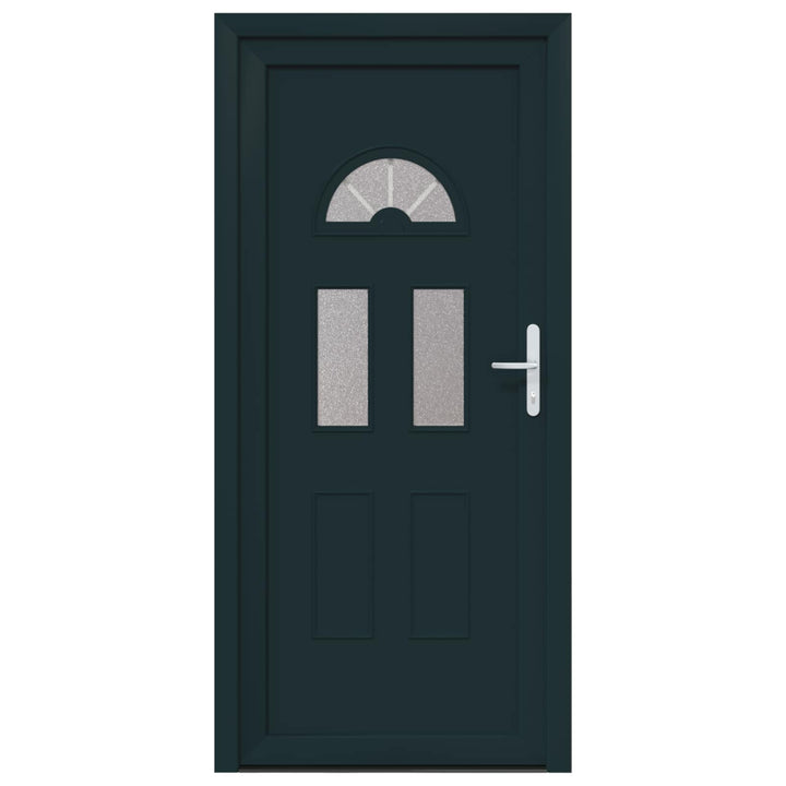 Hoveddør Antracit 98 x 208 cm PVC