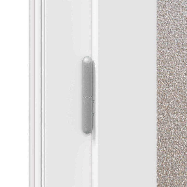 Sideskabsdør Hvid 98 x 198 cm PVC