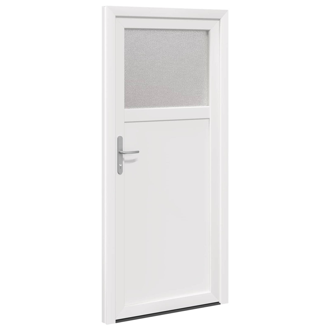 Sideskabsdør Hvid 98 x 198 cm PVC