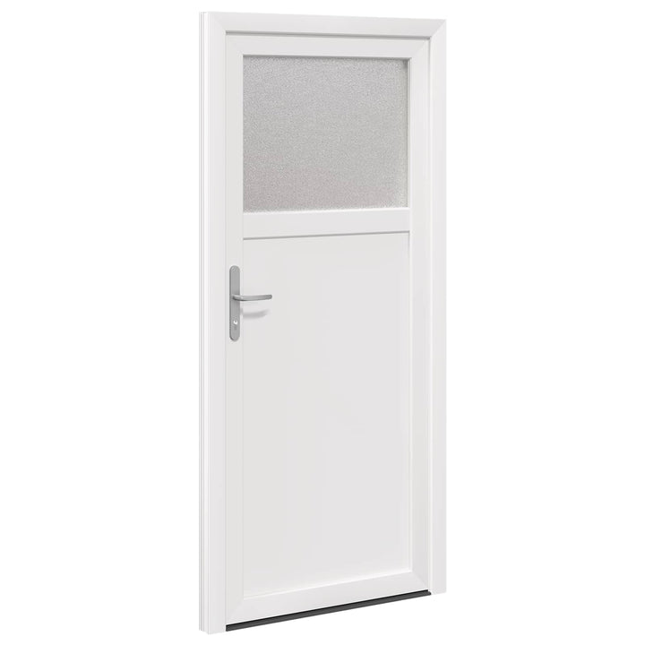Sideskabsdør Hvid 98 x 198 cm PVC