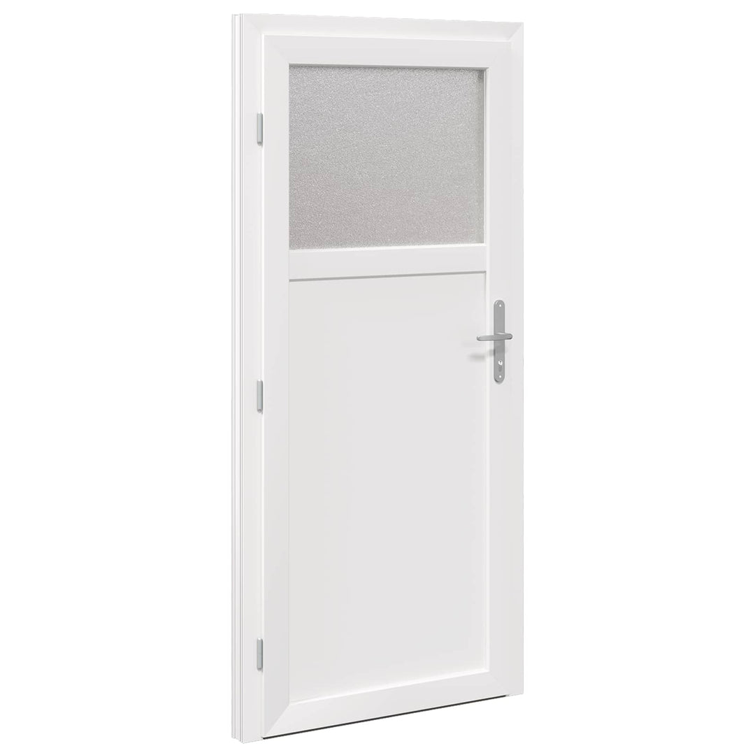Sideskabsdør Hvid 98 x 198 cm PVC