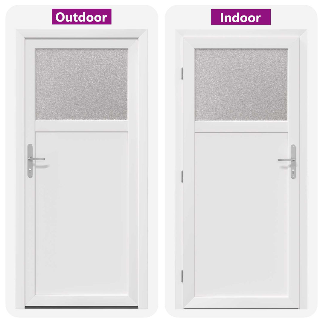 Sideskabsdør Hvid 98 x 198 cm PVC