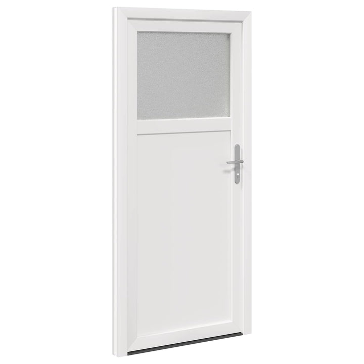 Sideskabsdør Hvid 98 x 198 cm PVC