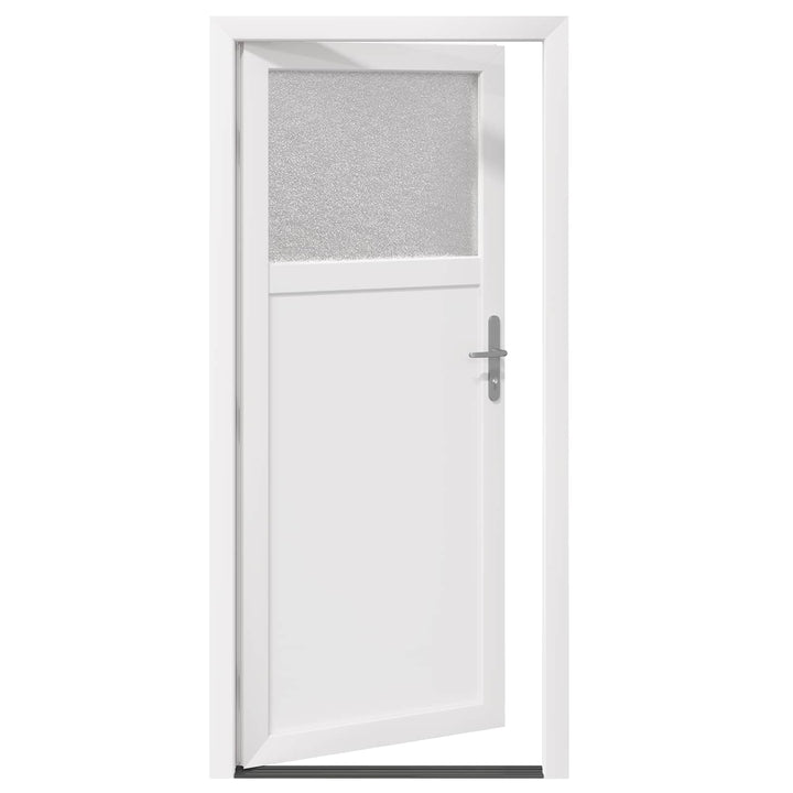 Sideskabsdør Hvid 98 x 198 cm PVC