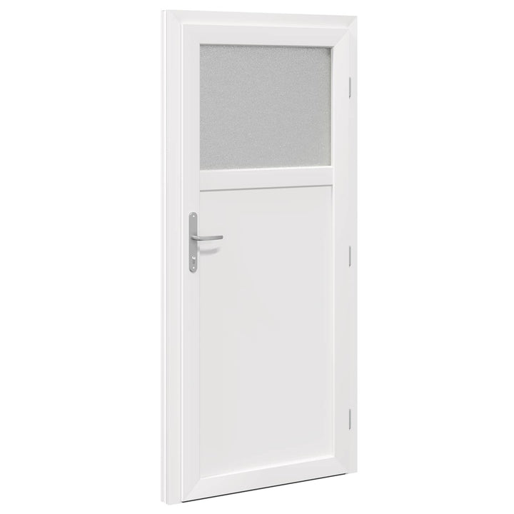 Sideskabsdør Hvid 98 x 198 cm PVC