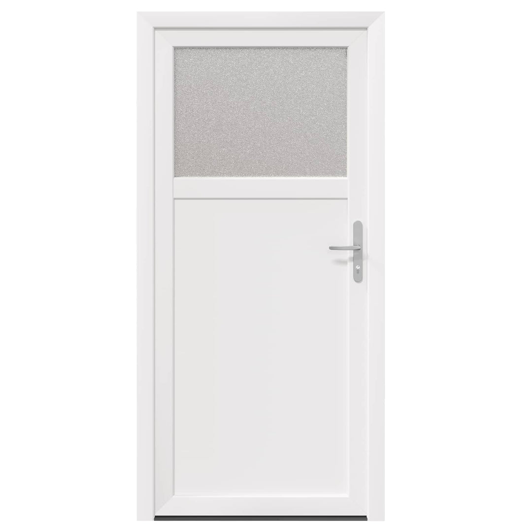 Sideskabsdør Hvid 98 x 198 cm PVC