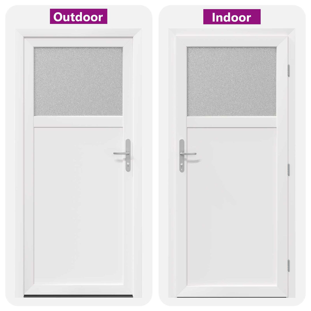 Sideskabsdør Hvid 88 x 198 cm PVC