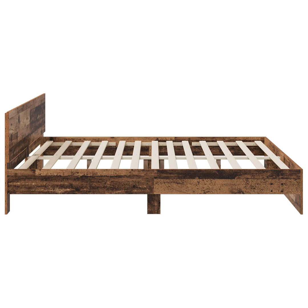 Sengestel med hovedgærde Gammelt træ 200 x 200 cm