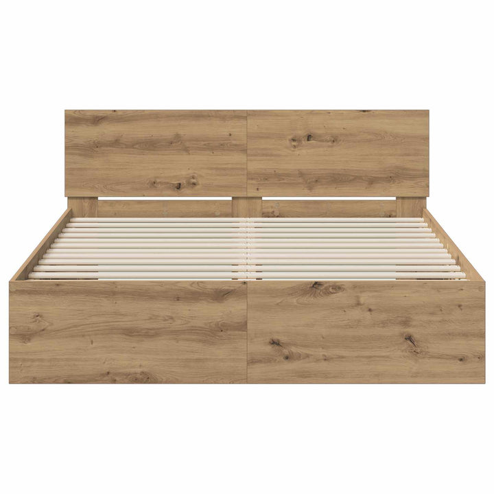 Sengestel med hovedgærde Artisan-eg 160 x 200 cm