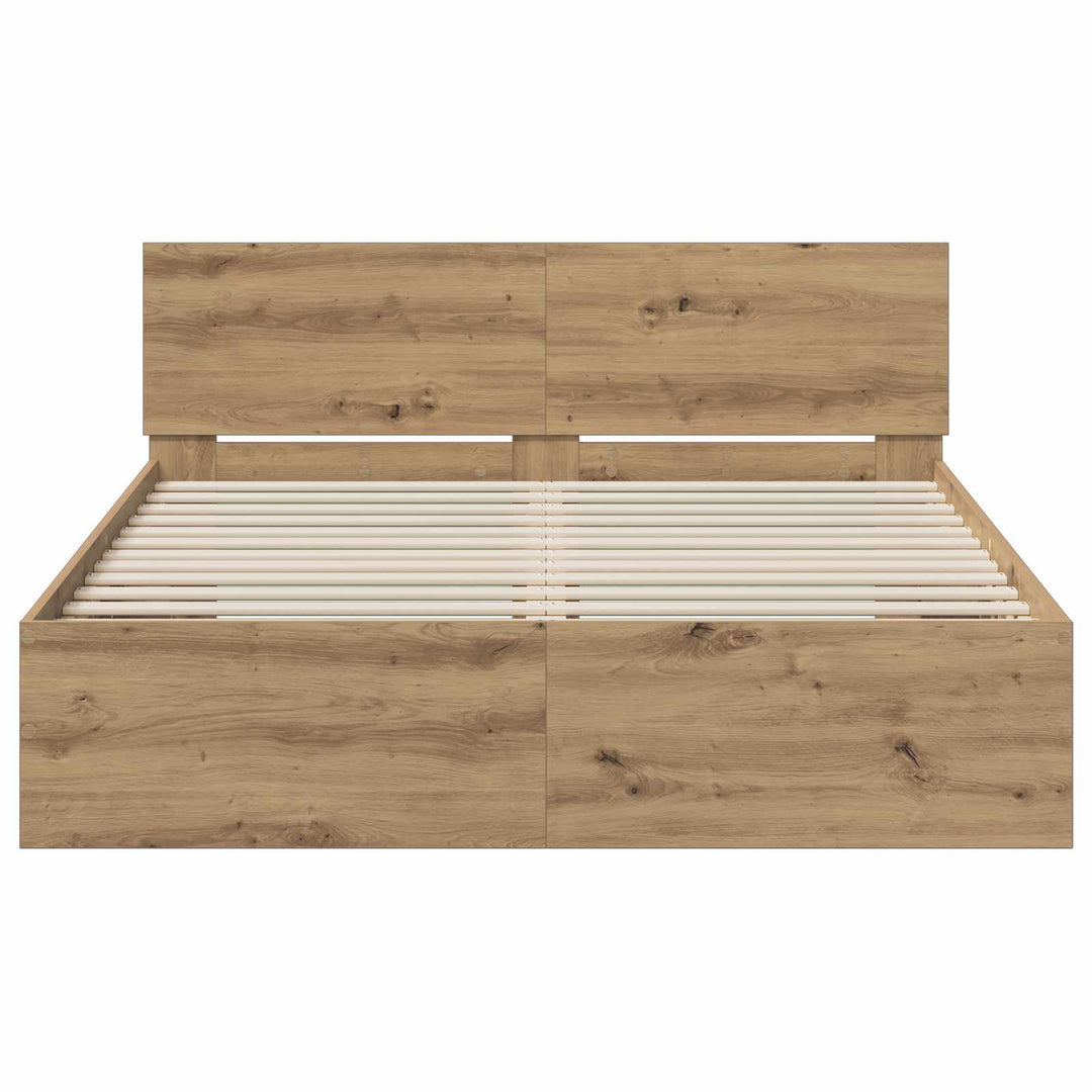 Sengestel med hovedgærde Artisan-eg 140 x 200 cm