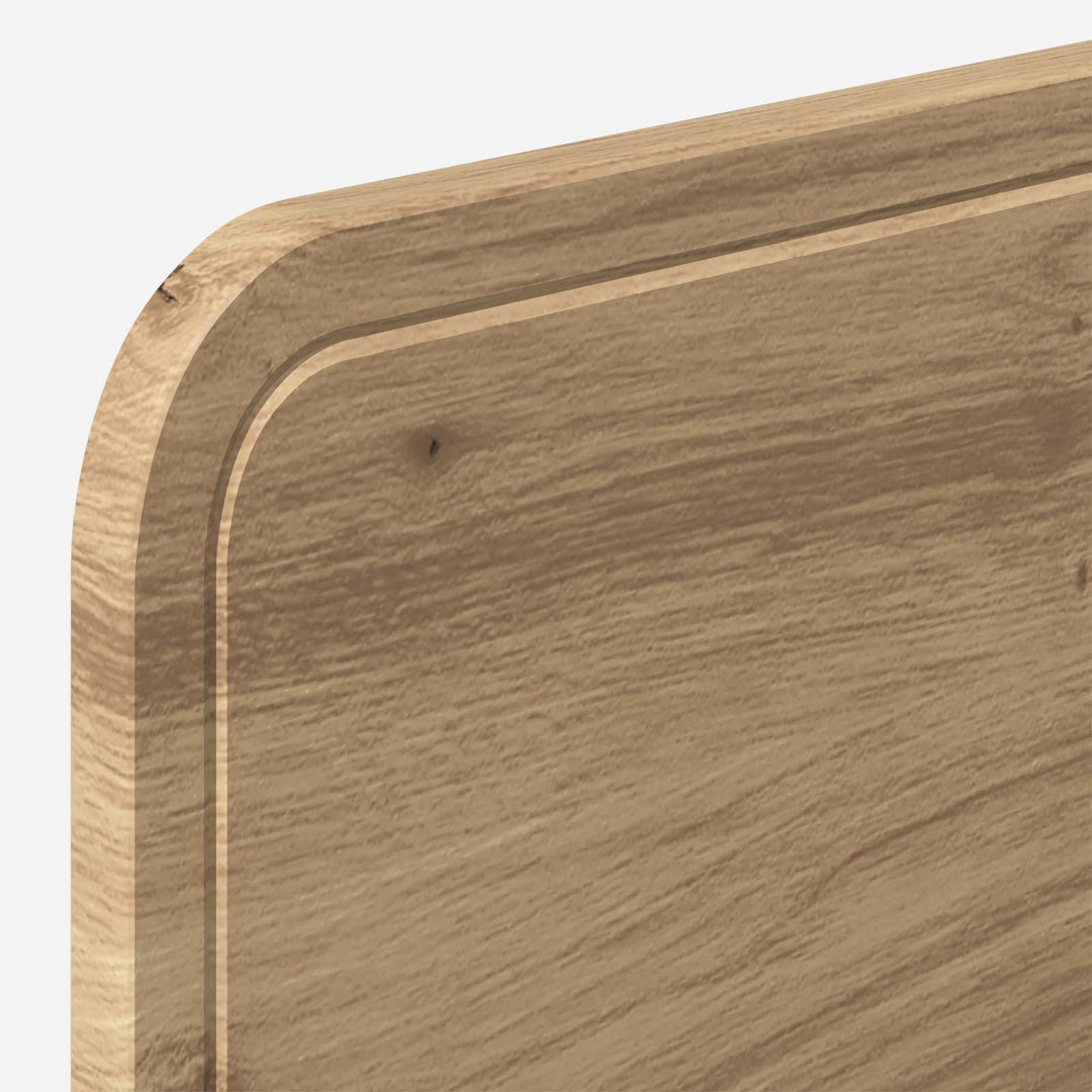 Bed Frame with Storage and Headboard Artisan Oak 120 x 200 cm