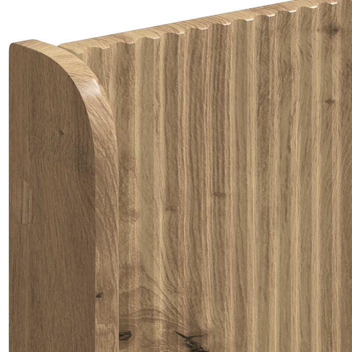 Sengestel med opbevaring og hovedgærde Artisan Oak 90 x 200 cm