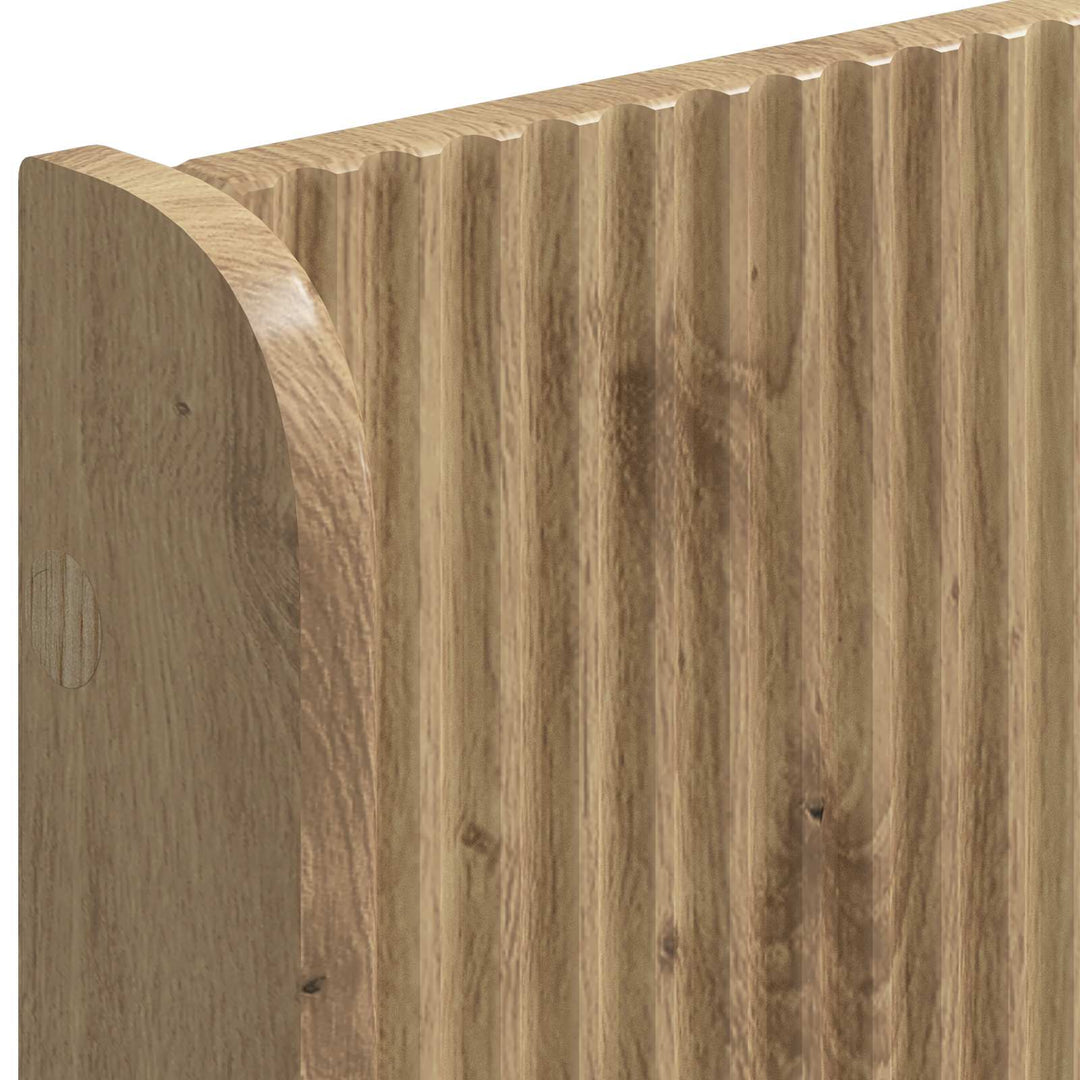 Sengestel med opbevaring og hovedgærde Artisan Oak 140 x 190 cm