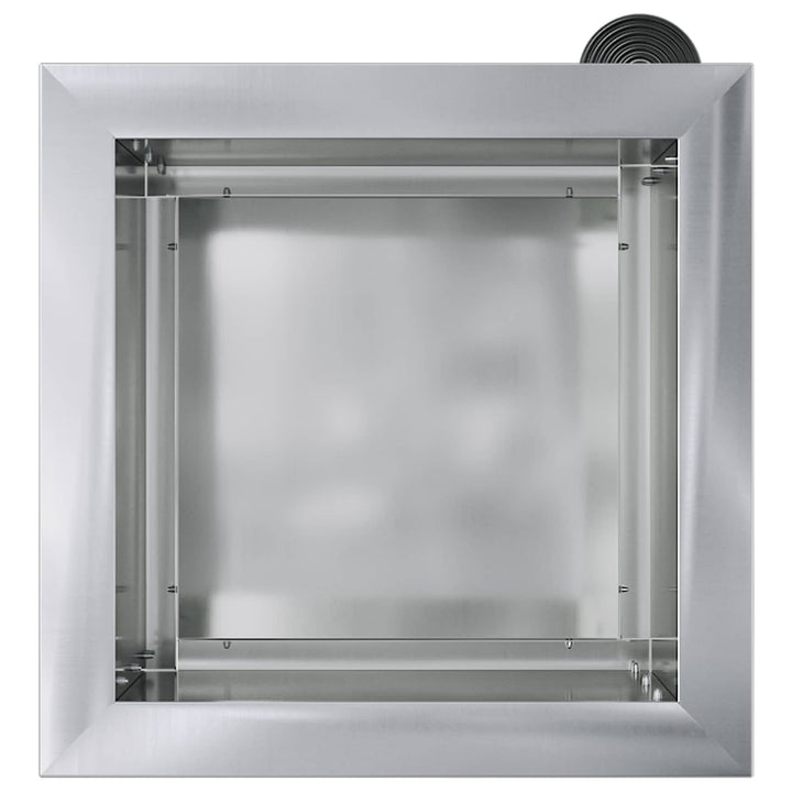 Plantekasse med LED 2 stk. Sølv 30 x 30 x 30 cm