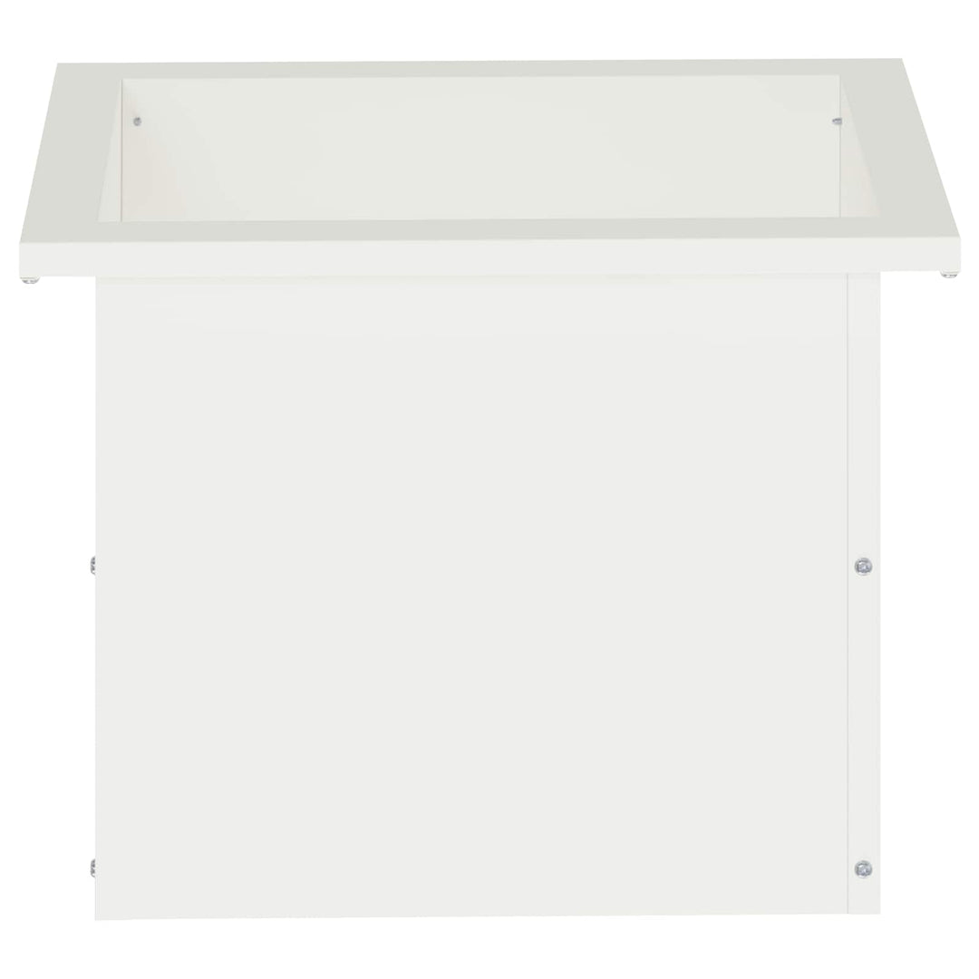 Plantekasse med LED Hvid 30 × 40 × 30 cm Stål