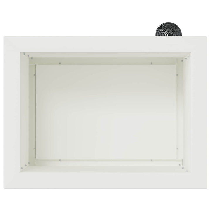 Plantekasse med LED Hvid 30 × 40 × 30 cm Stål