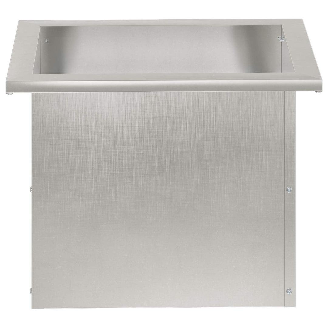 Plantekasse med LED 2 stk. Sølv 30 x 40 x 30 cm Rustfrit stål