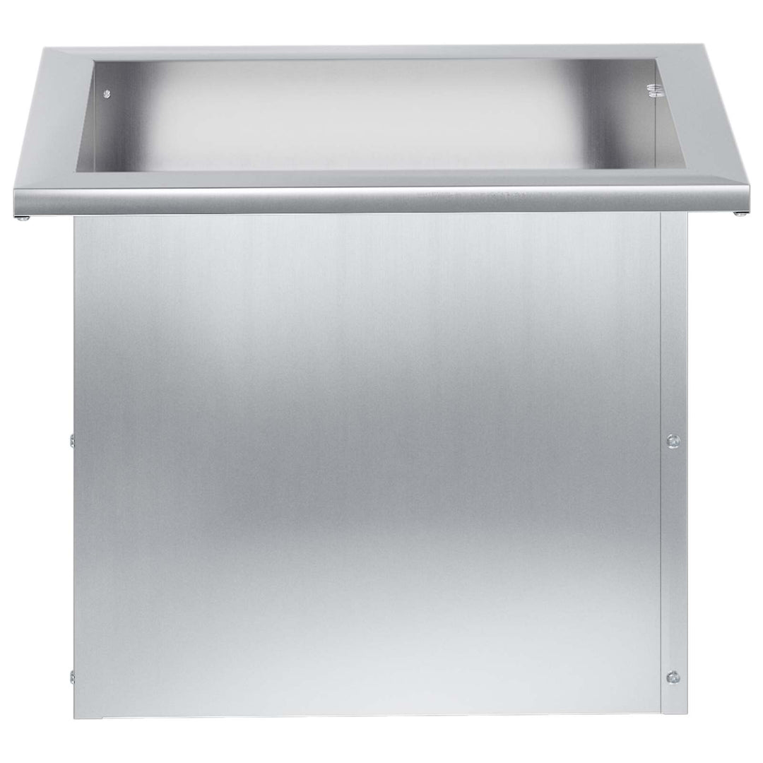 Plantekasse med LED Sølv 30 × 40 × 30 cm Galvaniseret stål