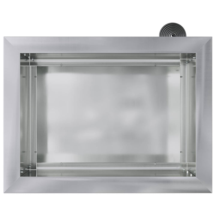 Plantekasse med LED Sølv 30 × 40 × 30 cm Galvaniseret stål