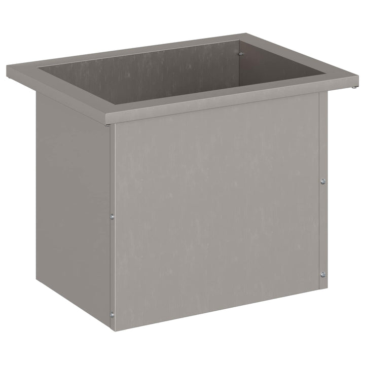 Plantekasse med LED Rusten 30 × 40 × 30 cm Cortenstål