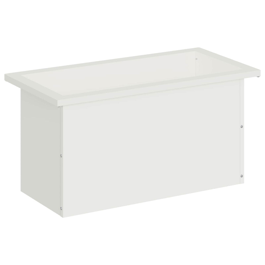 Plantekasse med LED Hvid 30 x 60 x 30 cm Stål