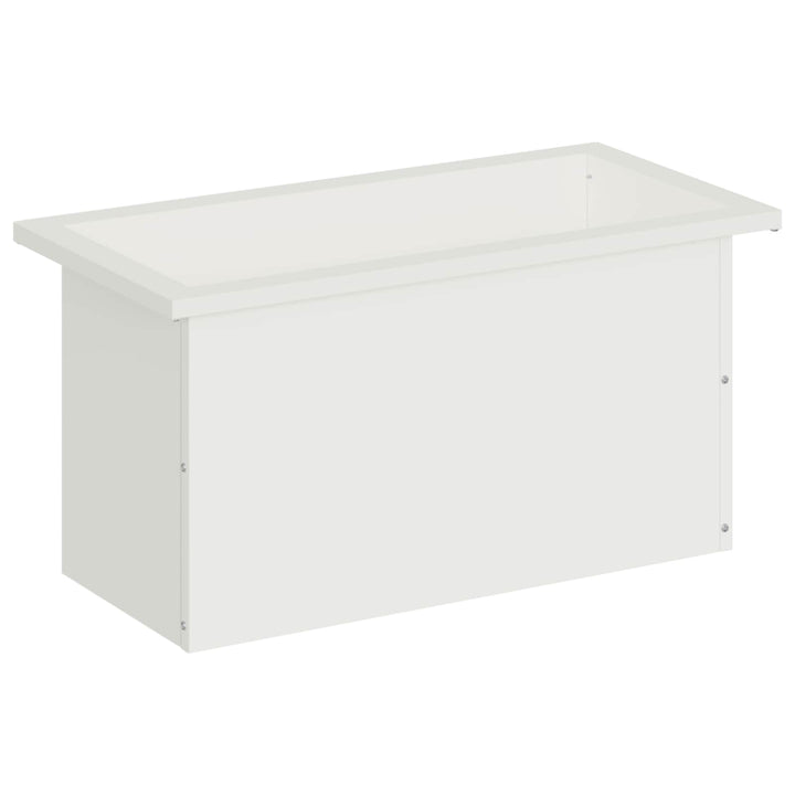 Plantekasse med LED Hvid 30 x 60 x 30 cm Stål
