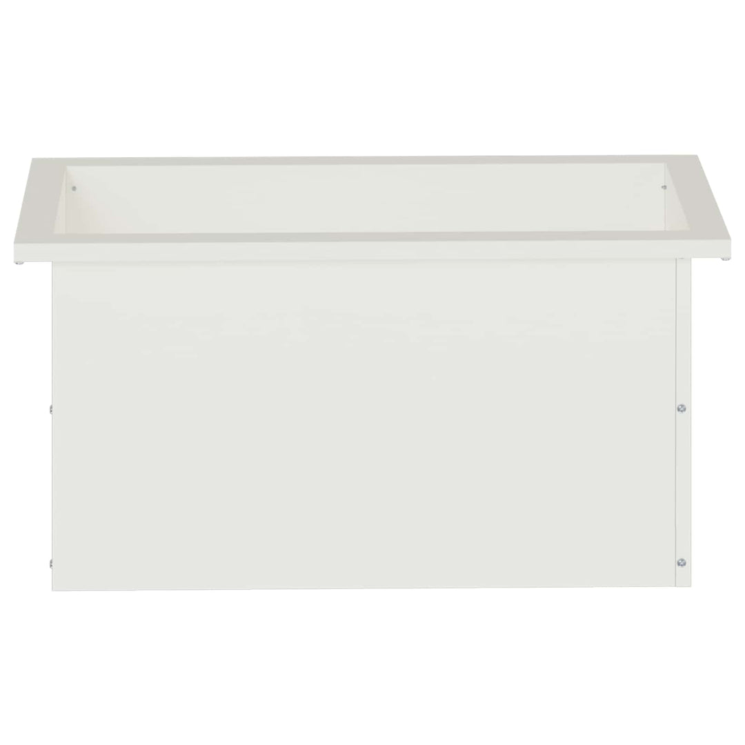 Plantekasse med LED Hvid 30 x 60 x 30 cm Stål