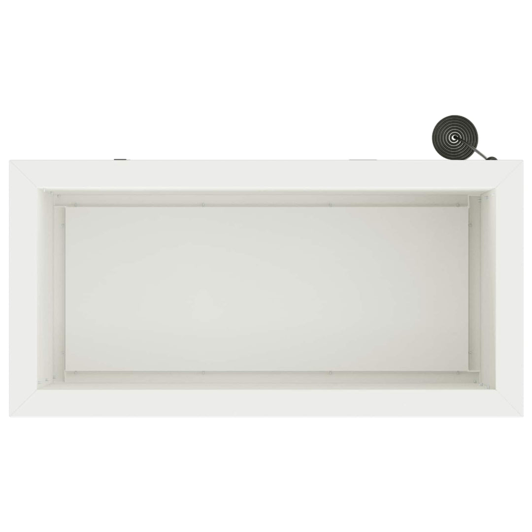 Plantekasse med LED Hvid 30 x 60 x 30 cm Stål