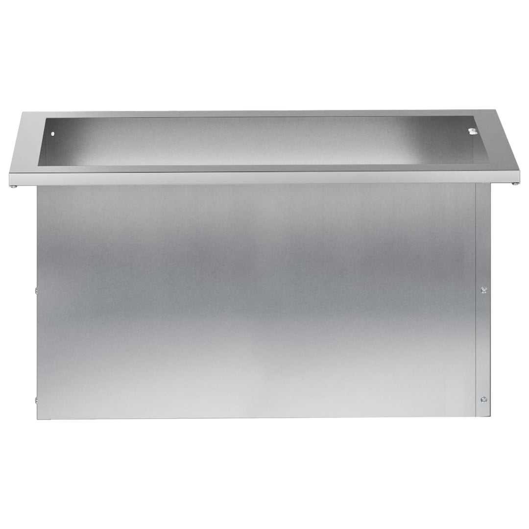 Plantekasse med LED 2 stk. Sølv 30 × 60 × 30 cm
