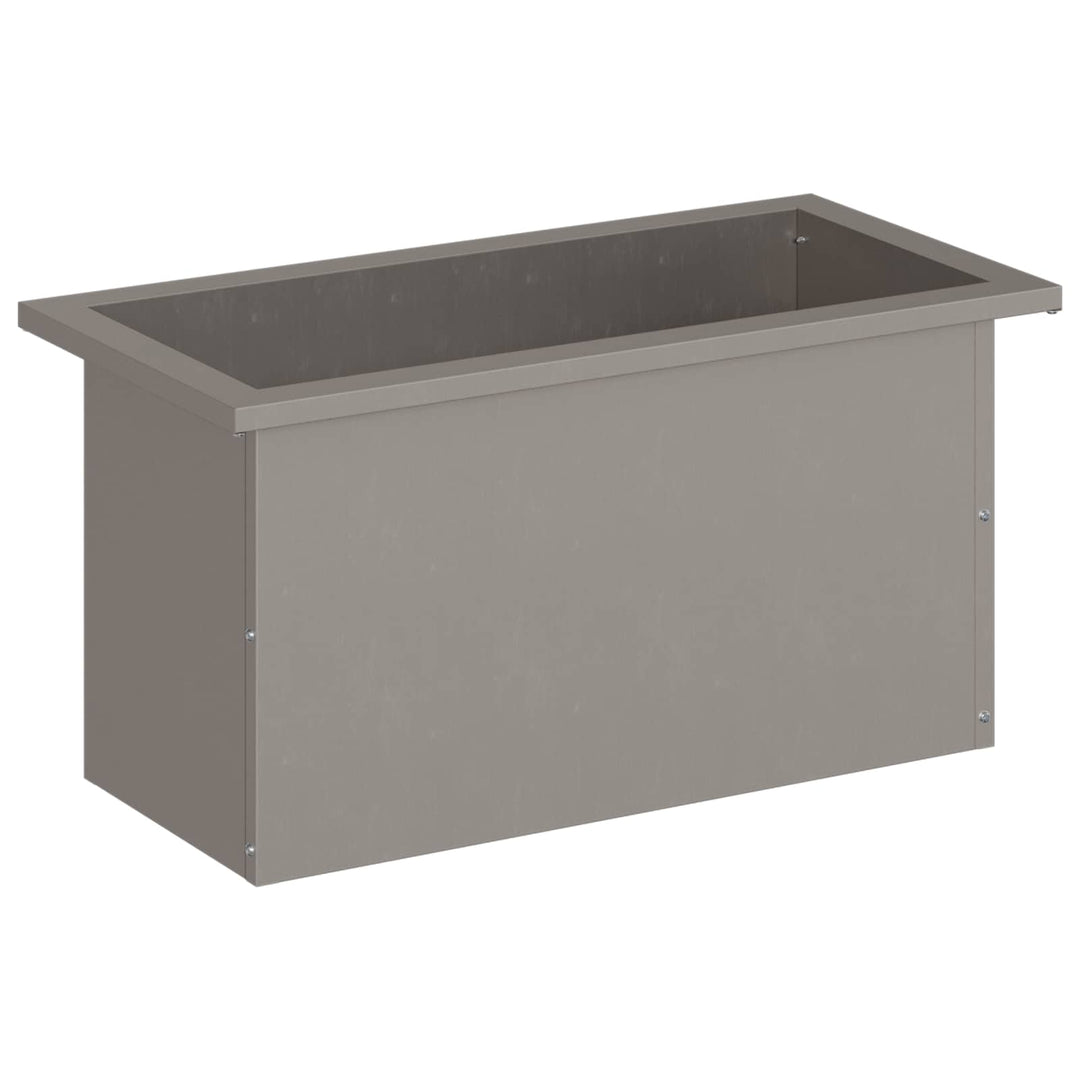 Plantekasse med LED Rusten 30 × 60 × 30 cm Cortenstål